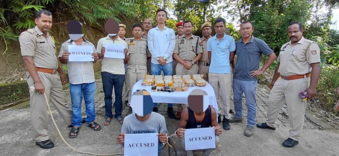 Image of the Hailakandi Police Seizure of Yaba Tablets Worth Over ₹6 Crore and Two Arrested Accused.