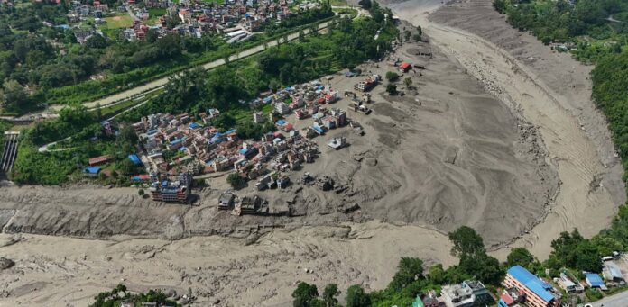 बाढ़ प्रभावित इलाका