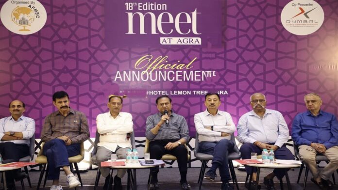 मीट एट आगरा २०२६ फुटवियर मेले की जानकारी की पूर्व छायाचित्र