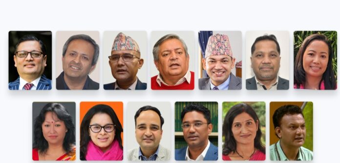 नेपाल सरकार द्वारा प्रस्तावित विभिन्न देशों के राजदूत