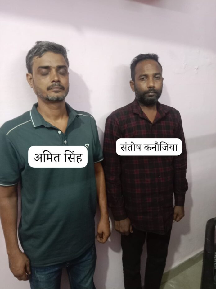 प्रयागराज में गिरफ्तार आरोपितों का छाया चित्र
