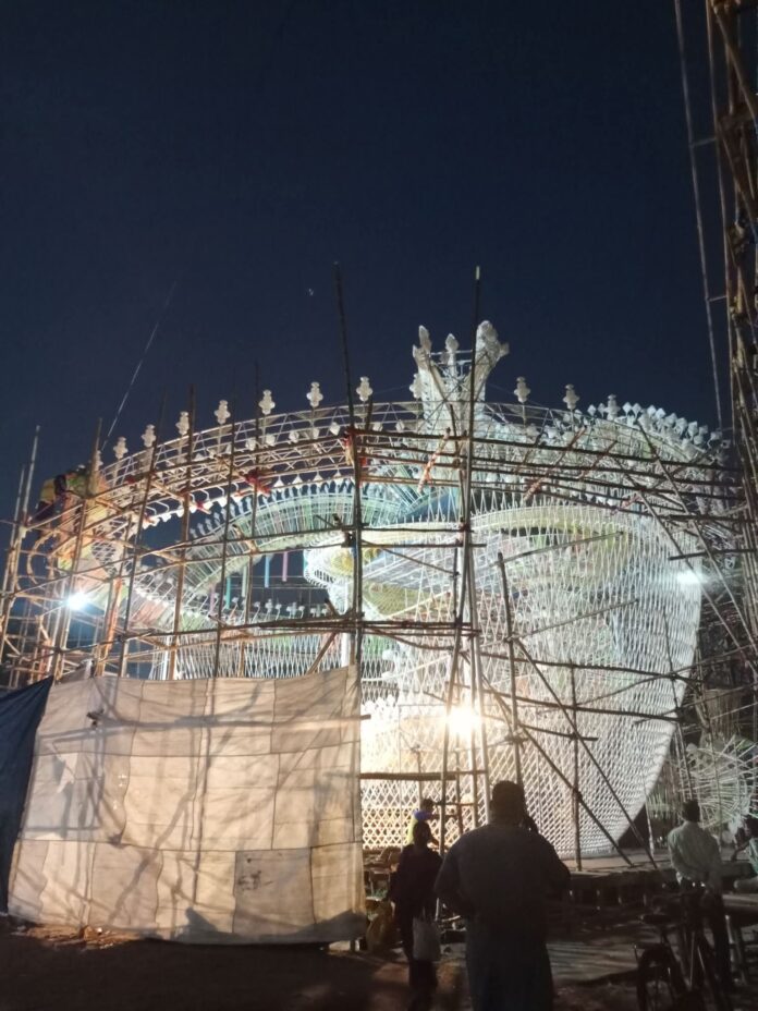 हल्दिया के मैत्रीभूमि में 40 हजार एलईडी बल्बों से जगमगाएगा दुर्गा पूजा पंडाल
