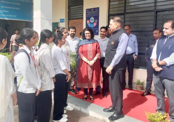 The Commissioner Secretary was impressed by the innovation and skill development initiatives of GDC Hiranagar The Commissioner Secretary was impressed by the innovation and skill development initiatives of GDC Hiranagar