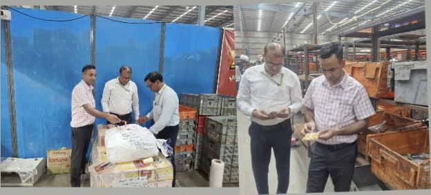 खाद्य विभाग की छापेमारी की फोटो खाद्य विभाग की छापेमारी की फोटो