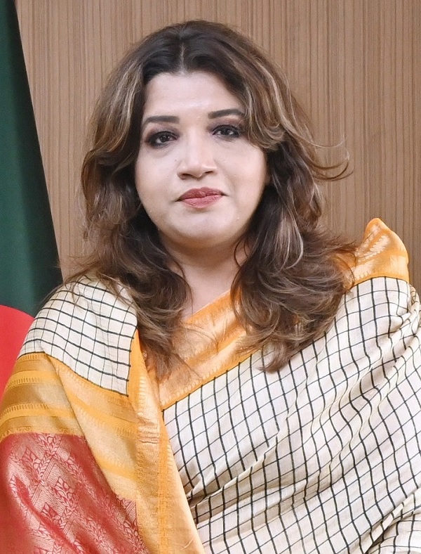 बांग्लादेश की विदेश मामलों की राज्य मंत्री शमा ओबैद इस्लाम (फाइल फाेटाे) बांग्लादेश की विदेश मामलों की राज्य मंत्री शमा ओबैद इस्लाम (फाइल फाेटाे)