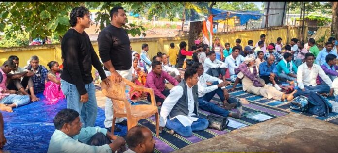 झारखंड पुनरुत्थान अभियान का धरना झारखंड पुनरुत्थान अभियान का धरना